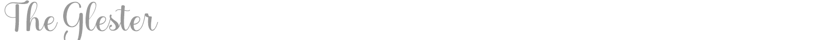 The Glester font preview